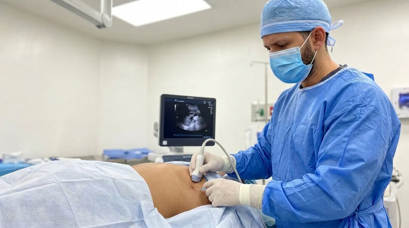 Procedimiento de toracocentesis en Santiago de los Caballeros realizado con guía por ultrasonido
